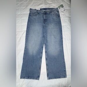H&M Wide Regular Fit Light Blue Relaxed Jeans